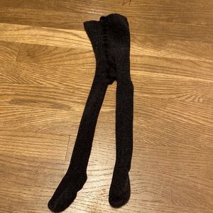 Dark grey 12month girls Bonpoint tights. Rare cotton& cashmere